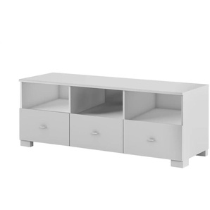 TV-Unterteil Uni White - weiß - Materialmix - 148,9 cm - 55,8 cm | Möbel Kraft