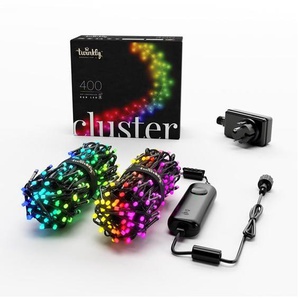 Twinkly Cluster  400 App-controlled RGB LEDs 6 Meters Black Wire