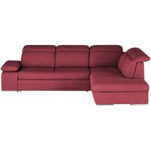 Twist Ecksofa Avilla - rot - Materialmix - 285 cm - 86 cm - 234 cm | Möbel Kraft