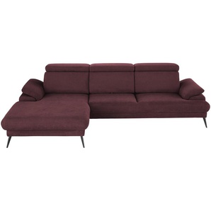 Twist Ecksofa Sicilia - rot - Materialmix - 290 cm - 101 cm - 187 cm | Möbel Kraft