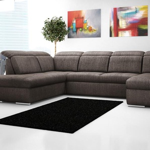 Twist Wohnlandschaft aus Flachgewebe Avilla - braun - Materialmix - 355 cm - 86 cm - 234 cm | Möbel Kraft