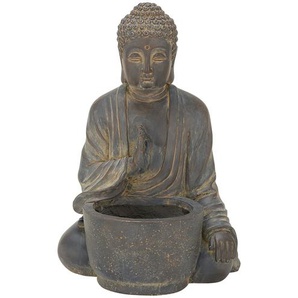 Übertopf Buddha - braun - Magnesia - 34,5 cm - 50 cm - 31 cm | Möbel Kraft