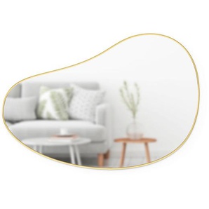 Umbra Wandspiegel, Gold, Glas, formgebogen, 92x61x3 cm, Spiegel, Wandspiegel