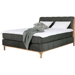 uno Boxspringbett  Kaisa ¦ grau ¦ Maße (cm): B: 161 H: 119