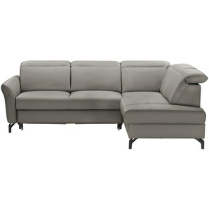 uno Ecksofa  Basel ¦ grau ¦ Maße (cm): B: 243 H: 100 T: 200