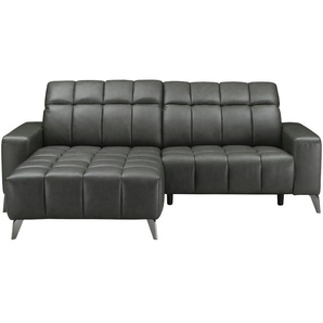 uno Ecksofa mit Relaxfunktion GB234FR Luzern ¦ grau ¦ Maße (cm): B: 256 H: 83 T: 179