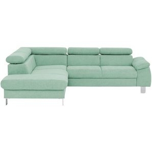 uno Ecksofa  Micky ¦ türkis/petrol ¦ Maße (cm): B: 207 H: 72 T: 249