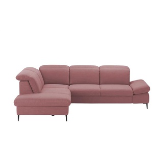 uno Ecksofa  Serra ¦ rosa/pink ¦ Maße (cm): B: 268 H: 81 T: 215