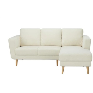 uno Ecksofa Teddystoff Scandi 2235 ¦ creme ¦ Maße (cm): B: 185 H: 87 T: 152