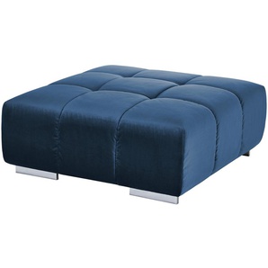 uno Hocker aus Samt  Origo ¦ blau ¦ Maße (cm): B: 103 H: 42 T: 103