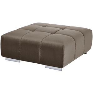 uno Hocker aus Samt  Origo ¦ braun ¦ Maße (cm): B: 103 H: 42 T: 103