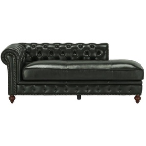 uno Recamiere  Chesterfield ¦ grün ¦ Maße (cm): B: 203 H: 79 T: 100