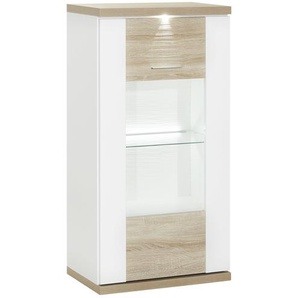 uno Vitrine   Titan ¦ holzfarben ¦ Maße (cm): B: 66 H: 131 T: 42