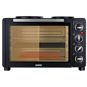 Unold 68885 All in One - electric oven with hot plates - black