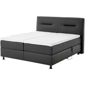 vanDoorn Boxspringbett mit Motor  Earl Motor ¦ schwarz ¦ Maße (cm): B: 196 H: 126