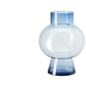 HOME STORY Vase - blau - Glas - 36 cm - [28.0] | Möbel Kraft