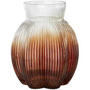 Vase - braun - Glas - 23 cm - [18.0] | Möbel Kraft