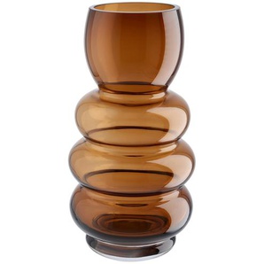 Vase - braun - Glas - 24 cm - [12.5] | Möbel Kraft