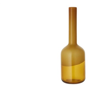 HOME STORY Vase - gelb - Glas - 46 cm - [15.0] | Möbel Kraft