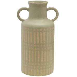 Vase - grün - Steinzeug - 20,7 cm - [11.6] | Möbel Kraft