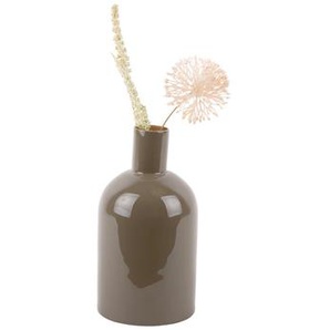 Vase Ivy Flasche gerade Eisen Emaille Moosgrün