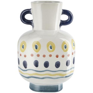 Vase ¦ mehrfarbig ¦ Steingut ¦ Maße (cm): B: 15 H: 23 T: 10