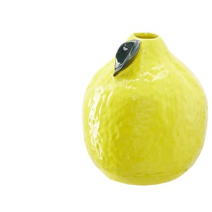 Vase Zitrone - gelb - Porzellan - 21,5 cm - [18.0] | Möbel Kraft
