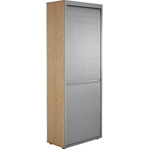 Venda Aktenschrank, Ahorn, Alu, Holzwerkstoff, 4 Fächer, 80x215.6x42 cm, Made in Germany, DIN EN ISO 14001, Typenauswahl, Beimöbel erhältlich, Arbeitszimmer, Aktenschränke