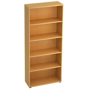 Venda Aktenschrank, Buche, Holzwerkstoff, 4 Fächer, 80x188x33 cm, DIN EN ISO 14001, DIN EN ISO 9001, FSC Mix, in verschiedenen Holzdekoren erhältlich, Arbeitszimmer, Aktenschränke