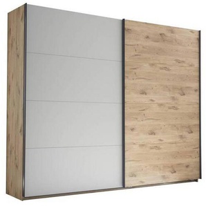 Venda Schwebetürenschrank, Eiche, Hellgrau, Holzwerkstoff, 6 Fächer, 270x225x60 cm, Typenauswahl, Beimöbel erhältlich, Schlafzimmer, Kleiderschränke, Schwebetürenschränke