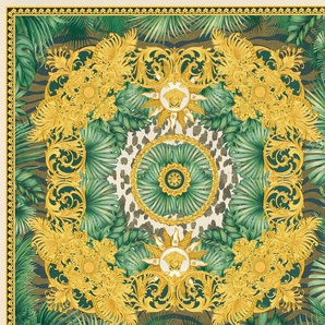 Versace Vliestapete Wallpaper Versace 5 Design, leicht strukturiert, abstrakt, gemustert, leicht glänzend, (1 St), Dschungel auffallende Fliesen-Tapete Tapeten Wohnzimmer Schlafzimmer