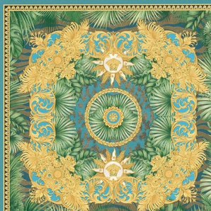 Versace Vliestapete Wallpaper Versace 5 Design, leicht strukturiert, abstrakt, gemustert, leicht glänzend, (1 St), Dschungel auffallende Fliesen-Tapete Tapeten Wohnzimmer Schlafzimmer