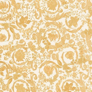 Versace Vliestapete Wallpaper Versace 5 Floral, leicht strukturiert, abstrakt, gemustert, leicht glänzend, (1 St), Designertapete Tapeten Wohnzimmer Schlafzimmer Küche Flur Design Optik