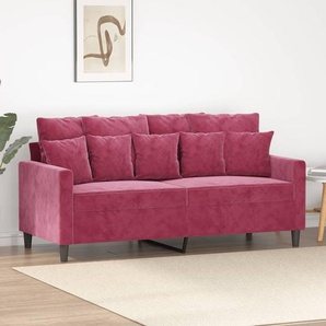 Vidaxl 2-Sitzer-Sofa Hellgrau 140 Cm Samt 359303