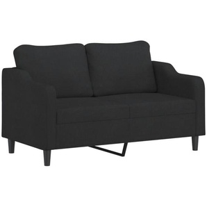 2-Sitzer-Sofa Schwarz 140 cm Stoff Vidaxl