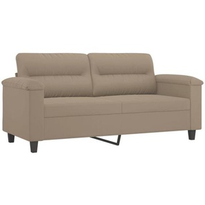 Vidaxl - 2-Sitzer-Sofa Taupe 140 cm Mikrofasergewebe