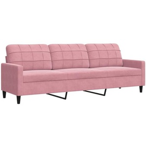 Vidaxl - 3-Sitzer-Sofa Rosa 210 cm Samt