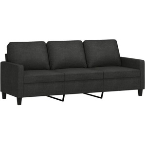 Vidaxl - 3-Sitzer-Sofa Schwarz 180 cm Stoff