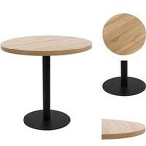 Esstische - Living Bistrotisch Hellbraun 80 cm mdf - Braun