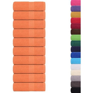 Gästetücher 10 Stk. Orange 30x50 cm 360 g/m² 100% Baumwolle Vidaxl