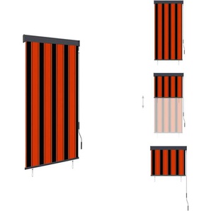 Vidaxl - Jalousien & Rollos - Living Außenrollo 80 x 250 cm Orange und Braun - Orange