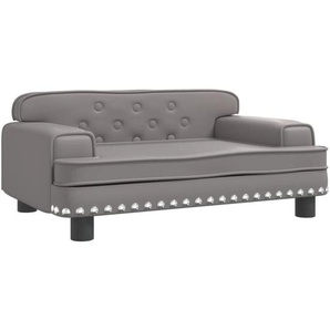 Vidaxl - Kindersofa Grau 70x45x30 cm Kunstleder