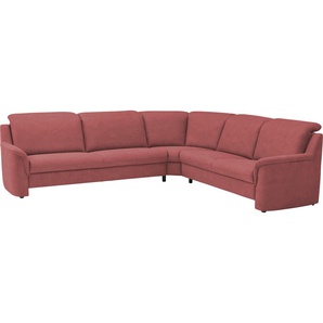 VILLA BECK Ecksofa Garda L-Form, 4 Teile, inklusive Kopfteilverstellung, Stellmaß 309x277 cm