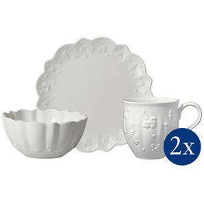 Villeroy & Boch Frühstücksset Toy`s Delight Classic Royal, Weiß, Keramik, 6-teilig, Weihnachten, Essen & Trinken, Geschirr, Geschirr-Sets, Kaffeeservice