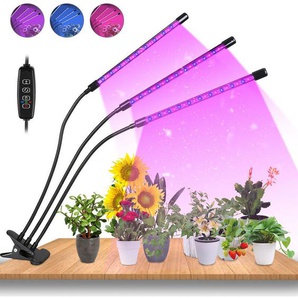 Vingo Lampe Horticole 30W Tasmor Lampe Plante Intérieur 60 LEDs à 360° Lampes de Croissance Horticoles avec Chronométrage led Horticole