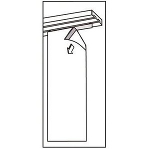 Vision S Schiebegardine 4ER SET ROM, Paneelwagen (4 St), halbtransparent, HxB: 260x60, Schiebevorhang 4er Set Uni