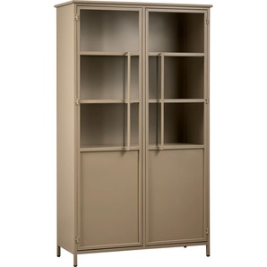 Vitrine BEPUREHOME Exhibit Schrank Schränke Gr. B/H/T: 99 cm x 170 cm x 44 cm, grün (khaki) Standvitrine