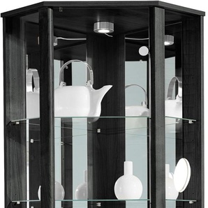 Vitrine FIF MÖBEL TRIO Schränke Gr. B/H/T: 71 cm x 172 cm x 50 cm, schwarz Vitrinen