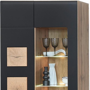 Vitrine INNOSTYLE Sonate Schränke Gr. B/H/T: 80cm x 208cm x 37cm, 2 St., Komplettausführung, schwarz Elemente sind flexibel kombinierbar und passen in jeden Wohnbereich.