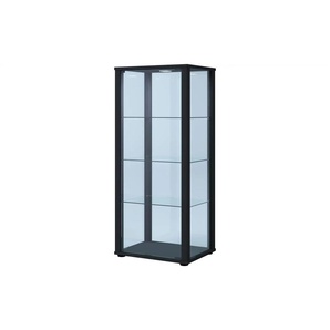 Vitrine ¦ schwarz ¦ Maße (cm): B: 50 H: 114,5